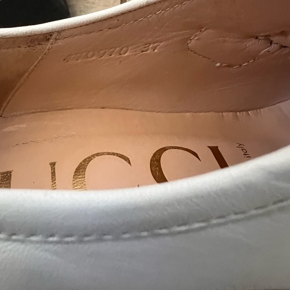Gucci Vegas White Pearl Studded Platform Loafer size 37 - Picture 10 of 13